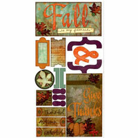Bo Bunny Press - Beautiful Life Collection - Cardstock Stickers - Fall Is My Favorite