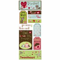 Bo Bunny Press - Love Bandit Collection - Cardstock Stickers - Heartbreaker, CLEARANCE