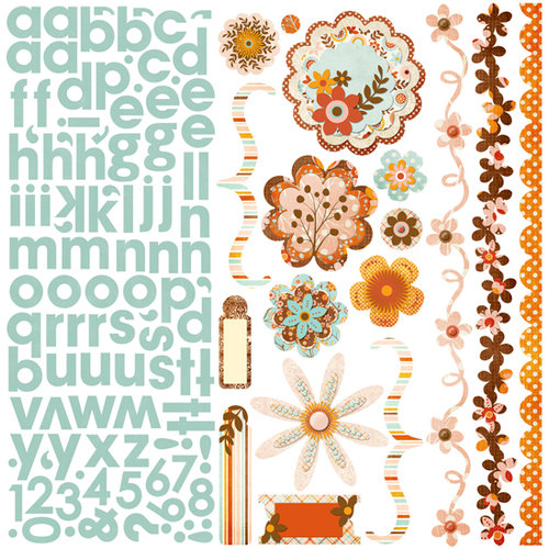 Bo Bunny Press - Kitchen Spice Collection - 12 x 12 Cardstock Stickers - Kitchen Spice Combo