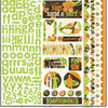 Bo Bunny Press - Mango Luau Collection - 12 x 12 Cardstock Stickers - Mango Luau Combo