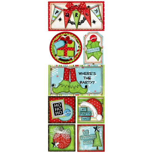 Bo Bunny Press - Tis The Season Collection - Christmas - Cardstock Stickers - Makin' Merry, CLEARANCE