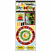 Bo Bunny Press - It's My Party Collection - Cardstock Stickers - Make A Wish