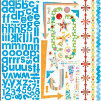 Bo Bunny Press - Popsicle Collection - 12 x 12 Cardstock Stickers - Popsicle Combo