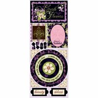 Bo Bunny Press - Jazmyne Collection - Cardstock Stickers - Simply Beautiful, CLEARANCE