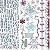 Bo Bunny Press - Snowy Serenade Collection - 12 x 12 Cardstock Stickers - Snowy Serenade Combo