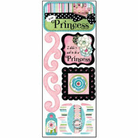 Bo Bunny Press - Alissa Collection - Cardstock Stickers - A True Princess