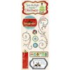 Bo Bunny Press - Blitzen Collection - Christmas - Cardstock Stickers - White Christmas