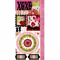 Bo Bunny Press - Sweetie Pie Collection - Cardstock Stickers - XOXO, CLEARANCE
