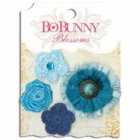 Bo Bunny - Blossoms - Dahlia - Denim Blue