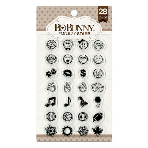 BoBunny - Clear Acrylic Stamps - Emoji 2.0