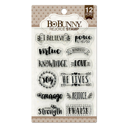 BoBunny - Clear Acrylic Stamps - Rejoice