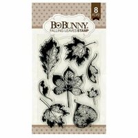 BoBunny - Clear Acrylic Stamps - Falling Leaves