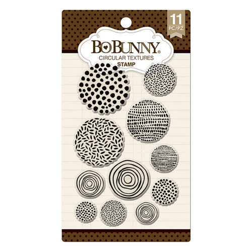 BoBunny - Clear Acrylic Stamps - Circular Textures