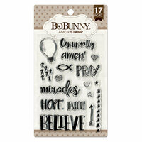 BoBunny - Clear Acrylic Stamps - Amen