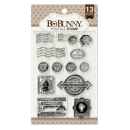 BoBunny - Clear Acrylic Stamps - Postale