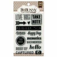 BoBunny - Clear Acrylic Stamps - Captured