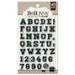 BoBunny - Clear Acrylic Stamps - Inline Alphabet