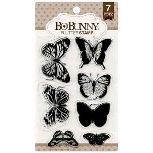 BoBunny - Clear Acrylic Stamps - Flutter