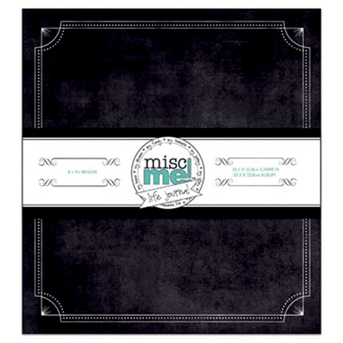 BoBunny - Misc Me - 8 x 9 Binder - Black