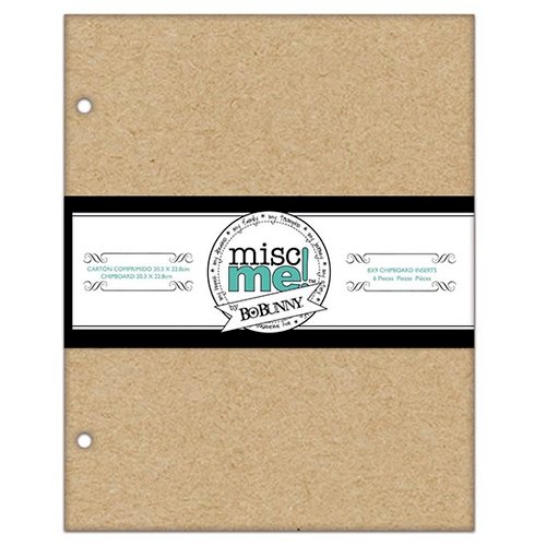 BoBunny - Misc Me Collection - 8 x 9 Chipboard Inserts
