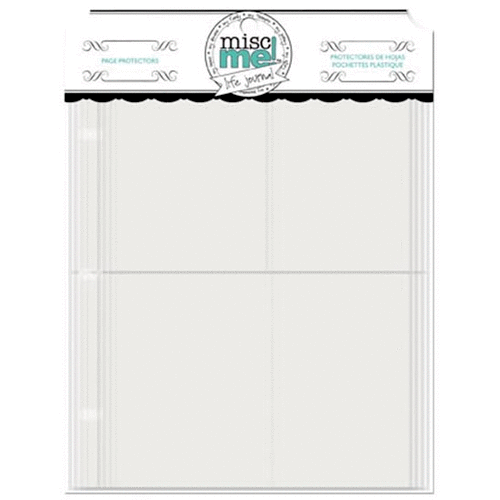 Bo Bunny - Misc Me - 8 x 9 Page Protectors - Variety - 40 Pack