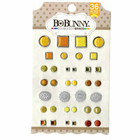 BoBunny - Double Dot Collection - Brads - Citrus