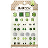 BoBunny - Double Dot Collection - Brads - Emerald