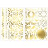 BoBunny - Foil Rub Ons - Filigree - Gold