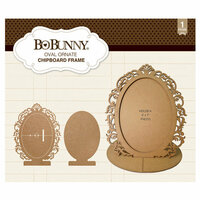 BoBunny - Ornate Chipboard Frame - Oval