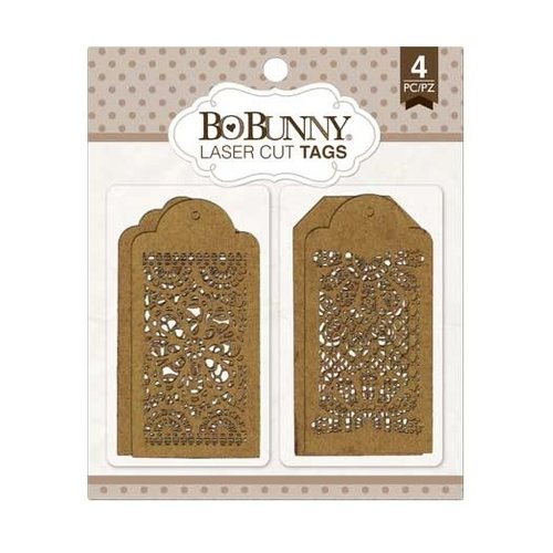 BoBunny - Laser Cut Chipboard - Lace Tags