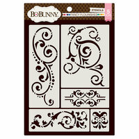 BoBunny - Thick Stencils - Fancy Flourishes