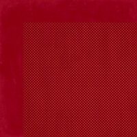 BoBunny - Double Dot Designs Collection - 12 x 12 Double Sided Paper - Cranberry