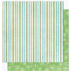 Bo Bunny Press - Abbey Road Collection - 12 x 12 Double Sided Paper - Abbey Road Stripe