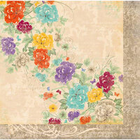 Bo Bunny - Ambrosia Collection - 12 x 12 Double Sided Paper - Trellis