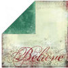 Bo Bunny Press - Believe Collection - 12 x 12 Double Sided Paper - Believe