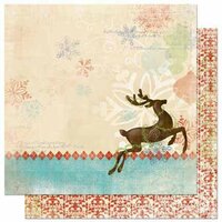 Bo Bunny - Blitzen Collection - Christmas - 12 x 12 Double Sided Paper - Blitzen