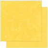 Bo Bunny Press - Double Dot Designs Collection - 12 x 12 Double Sided Paper - Flourish - Buttercup