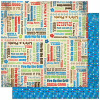 Bo Bunny Press - Block Party Collection - 12 x 12 Double Sided Paper - Block Party Good Times