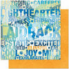 Bo Bunny Press - Barefoot and Bliss Collection - 12 x 12 Double Sided Paper - Laid Back