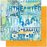 Bo Bunny Press - Barefoot and Bliss Collection - 12 x 12 Double Sided Paper - Laid Back