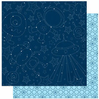 Bo Bunny Press - Blast Off Collection - 12 x 12 Double Sided Paper - Constellation