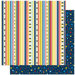 Bo Bunny Press - Blast Off Collection - 12 x 12 Double Sided Paper - Stripe