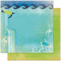 Bo Bunny Press - Barefoot and Bliss Collection - 12 x 12 Double Sided Paper - Splash