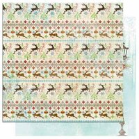 Bo Bunny - Blitzen Collection - Christmas - 12 x 12 Double Sided Paper - Reindeer Games