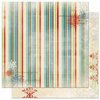 Bo Bunny - Blitzen Collection - Christmas - 12 x 12 Double Sided Paper - Stripe