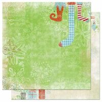Bo Bunny - Blitzen Collection - Christmas - 12 x 12 Double Sided Paper - Stockings