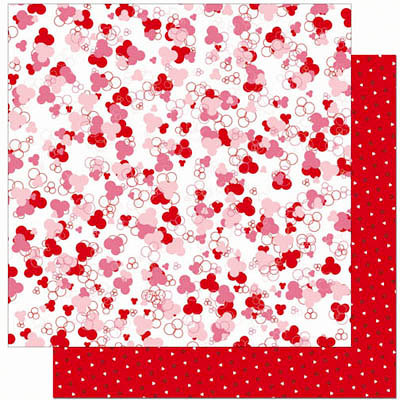 Bo Bunny Press - Crush Collection - Valentine - 12 x 12 Double Sided Paper - Crush Cutie Pie