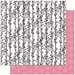 Bo Bunny Press - Crush Collection - Valentine - 12 x 12 Double Sided Paper - Crush Darling