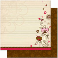 Bo Bunny Press - Crazy Love Collection - Valentine - 12 x 12 Double Sided Paper - Crazy Love Happy Together