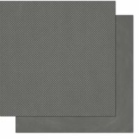 BoBunny - Double Dot Designs - 12 x 12 Double Sided Paper - Charcoal